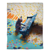 Elegant lighthouse beacon pattern on bedroom duvet.